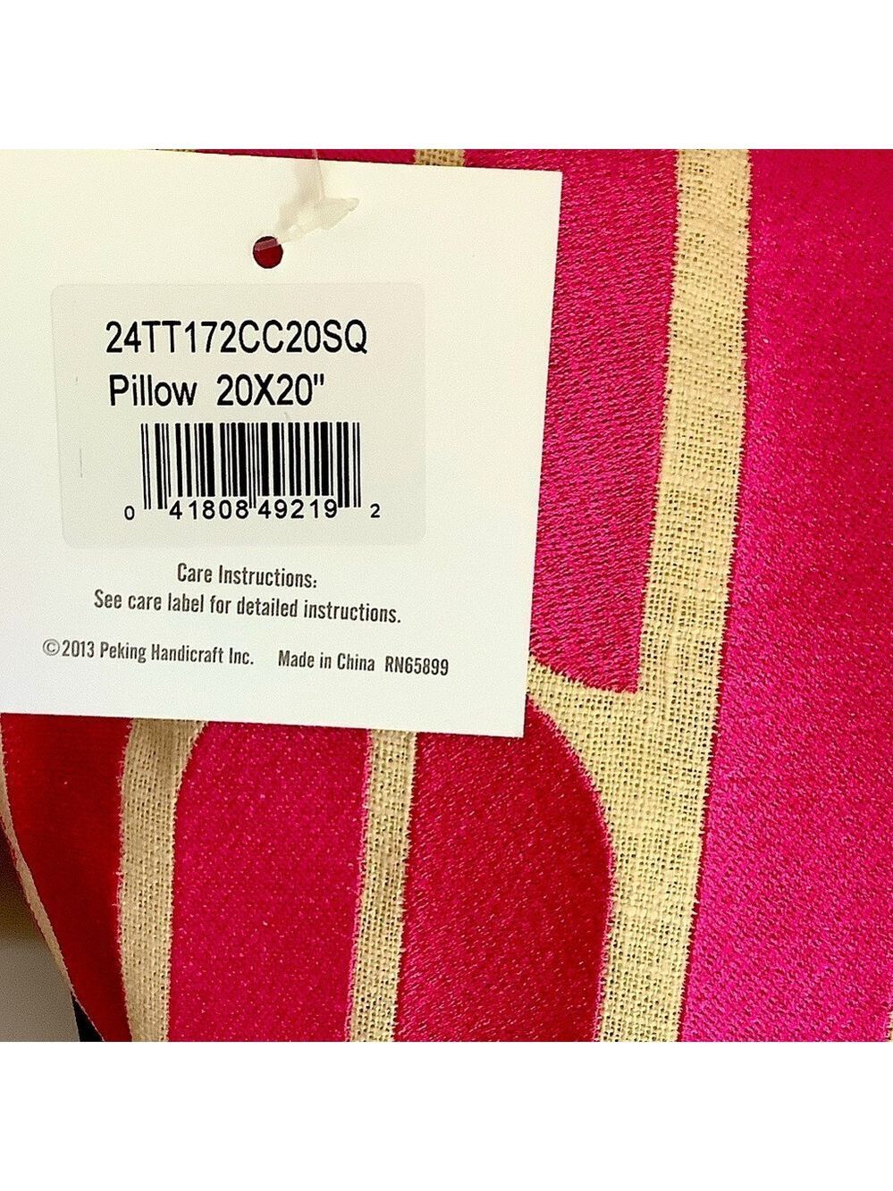 Trina Turk Palmdale Pink Embroidered Pillow New - Picture 4 of 5